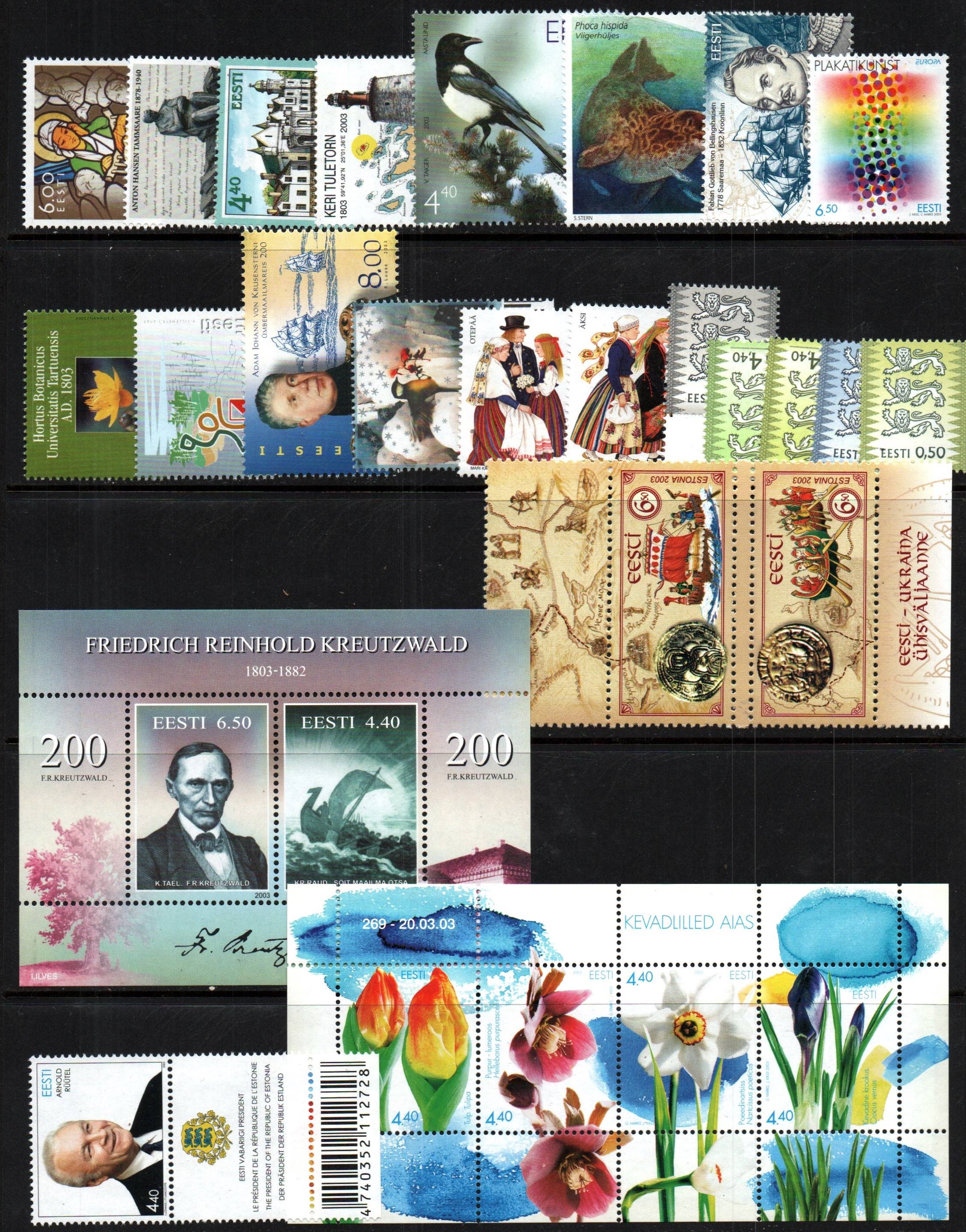 Baltic States estonia Scott 452-480 